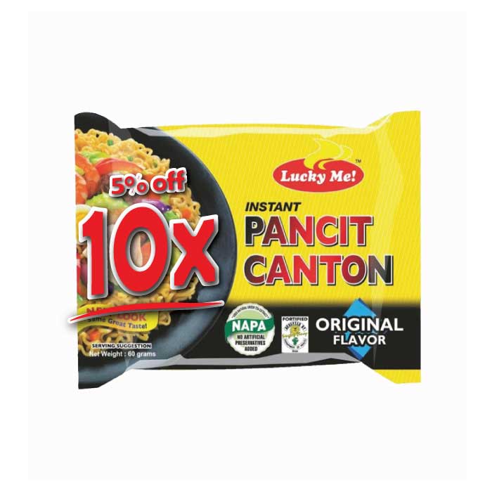 Lucky Me Original Pancit Canton Instant Noodles 60g - Filipino Grocery Store