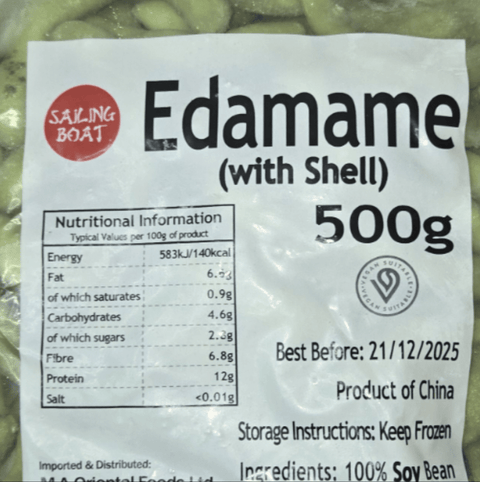 Edamame with Shell (IQF) 500g (Sailing Boat) (Frozen) - Filipino Grocery Store