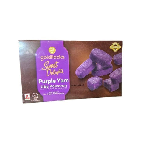 Goldilocks Polvoron Giftbox – Ube (12 pcs × 25 g) - Filipino Grocery Store