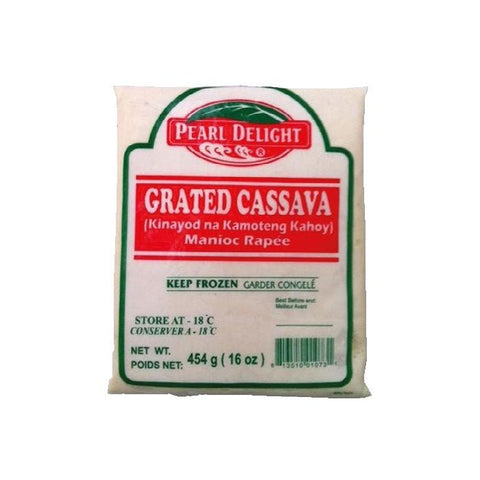 Grated Cassava 454g (Pearl Delight) (Frozen) - Filipino Grocery Store
