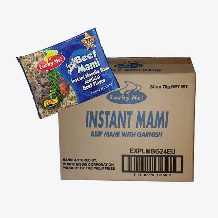 Lucky Me Instant Noodles Beef Flavour 55g - Filipino Grocery Store