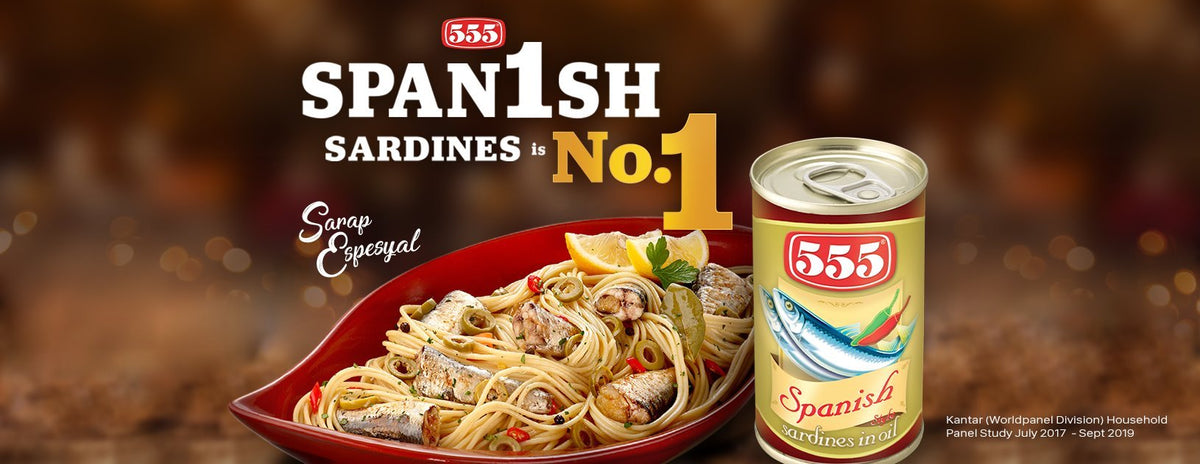 555 Spanish Sardines in oil 155g - Filipino Grocery Store