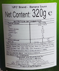 Banana Ketchup Regular 320g Nutritional value