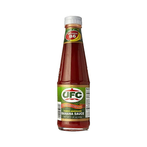 Banana Ketchup Regular 320g. (UFC) - Filipino Grocery Store, Bottle UFC Filipino banana Ketchup, Tamis Anghal taste