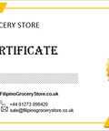 Filipino Grocery Store Gift Card - Filipino Grocery Store